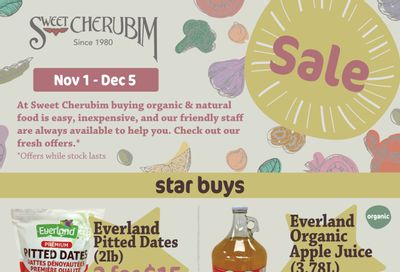 Sweet Cherubim Flyer November 1 to December 5