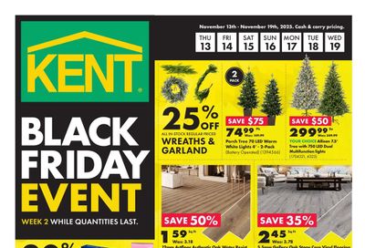 Kent Building Supplies Flyer November 13 to 19