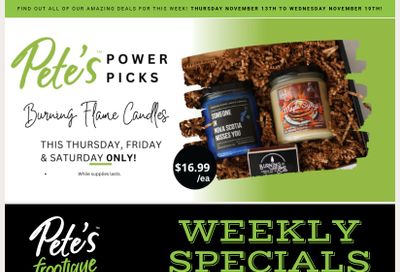 Pete's Fine Foods Flyer November 13 to 19