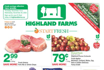 Highland Farms Flyer November 13 to 26