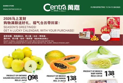 Centra Foods (Barrie) Flyer November 14 to 20