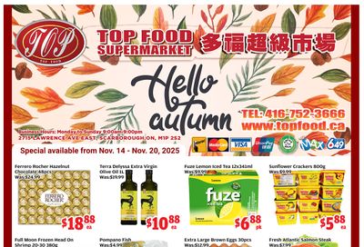 Top Food Supermarket Flyer November 14 to 20