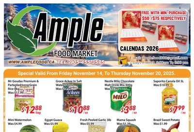 Ample Food Market (Brampton) Flyer November 14 to 20