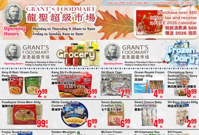 Grant's Food Mart Flyer November 14 to 20