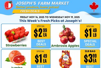 Joseph's Farm Market Flyer November 14 to 19