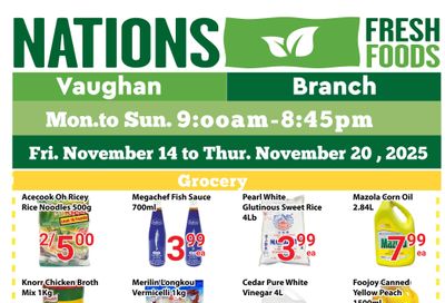Nations Fresh Foods (Vaughan) Flyer November 14 to 20