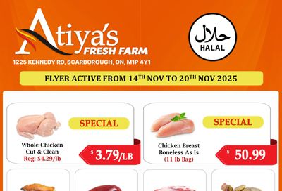 Atiya's Fresh Farm Flyer November 14 to 20