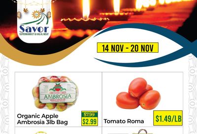 Savor Supermarket Flyer November 14 to 20