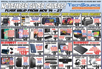 TechSource Flyer November 14 to 27
