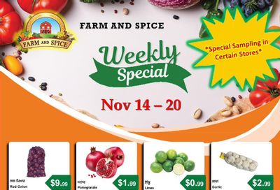 Farm And Spice Grocers Flyer November 14 to 20