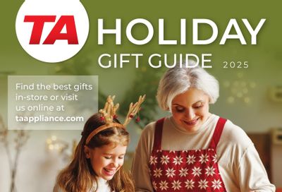 TA Appliances 2025 Holiday Gift Guide November 15 to December 24