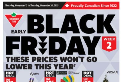 Canadian Tire Early Black Friday Flyer Deals Until November 20th