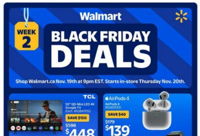 Walmart Canada Black Friday Week 2 Flyer Deals November 20th – 26th