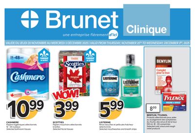 Brunet Clinique Flyer November 20 to December 3