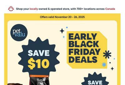 Pet Valu Flyer November 20 to 26