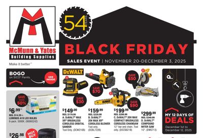 McMunn & Yates Building Supplies Flyer November 20 to December 3
