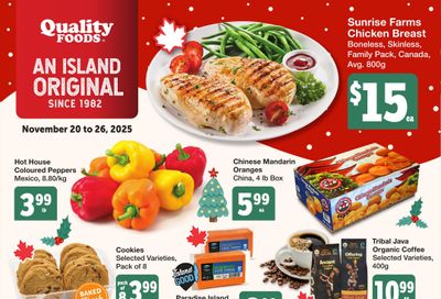 Quality Foods Flyer November 20 to 26