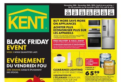 Kent Building Supplies Flyer November 20 to 26