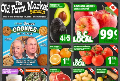 The Old Farm Market (Duncan) Flyer November 20 to 26