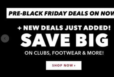 Golf Town Canada Pre Black Friday Deals Sale: Save up to 50% on Select Items