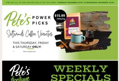 Pete's Fine Foods Flyer November 20 to 26