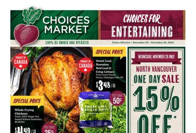 Choices Market Flyer November 20 to 26