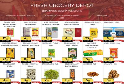 Fresh Grocery Depot Flyer November 20 to 26