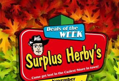 Surplus Herby’s Flyer November 21 to 23