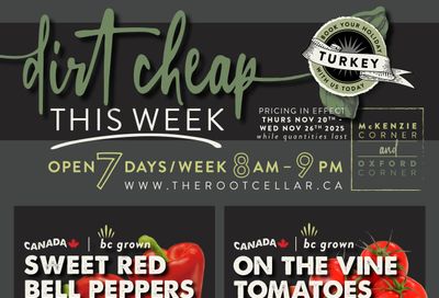The Root Cellar Flyer November 20 to 26