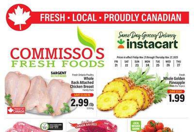 Commisso's Fresh Foods Flyer November 21 to 27