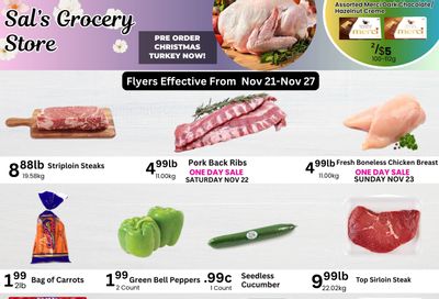 Sal's Grocery Flyer November 21 to 27