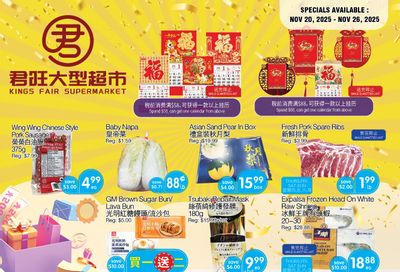 Kings Fair Supermarket Flyer November 20 to 26