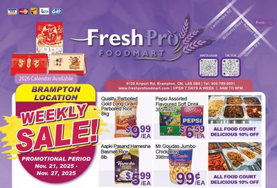 FreshPro Foodmart (Brampton) Flyer November 21 to 27