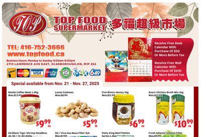 Top Food Supermarket Flyer November 21 to 27
