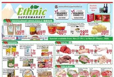 Ethnic Supermarket (Guelph) Flyer November 21 to 27