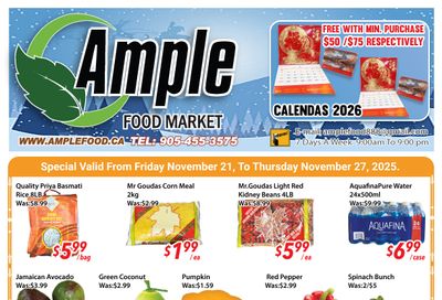 Ample Food Market (Brampton) Flyer November 21 to 27