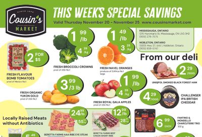 Cousin's Market Flyer November 20 to 25