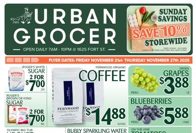 Urban Grocer Flyer November 21 to 27