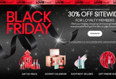 M·A·C Cosmetics Canada Black Friday 2025 Sale: 30% off Sitewide for Loyalty Members
