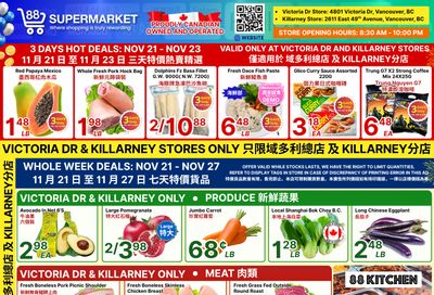 88 Supermarket Flyer November 21 to 27