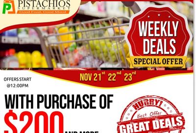 Pistachios Supermarket Flyer November 21 to 26