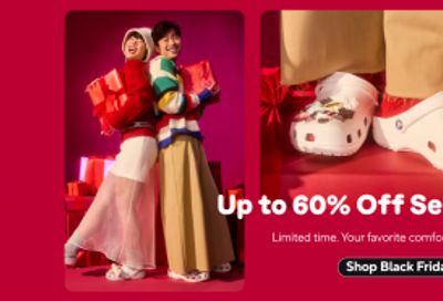 Crocs Canada Black Friday 2025 Sale: Save up to 60% + Doorbusters