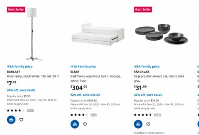 IKEA Canada Black Friday 2025 Deals Sale *LIVE*
