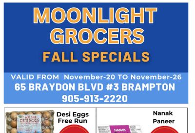 Moonlight Grocers Flyer November 20 to 26