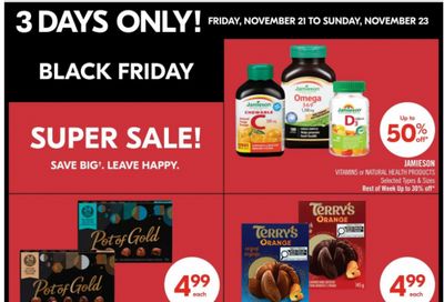 Shoppers Drug Mart Canada Black Friday Deals: Super Sale + Surprise Points Event