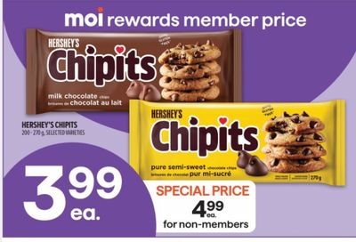 Metro Ontario: Hershey Chipits $3.99 Member Price Until November 26th