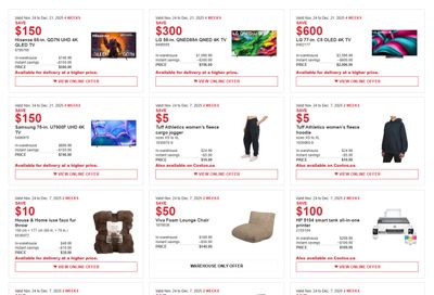 Costco (West, ON & Atlantic Canada) Warehouse Offers November 24 to December 7