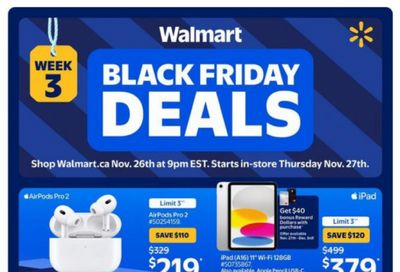 Walmart Canada Black Friday Flyer November 27th – December 3rd
