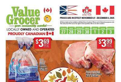 Value Grocer Flyer November 27 to December 3