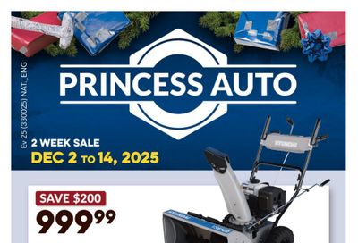 Princess Auto Flyer December 2 to 14
